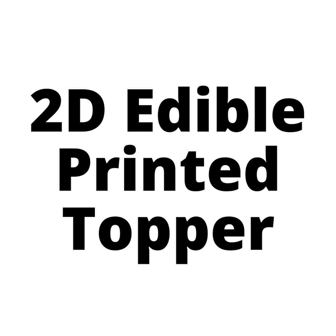 2D Edible Printed Topper-Black Velvet Sydney