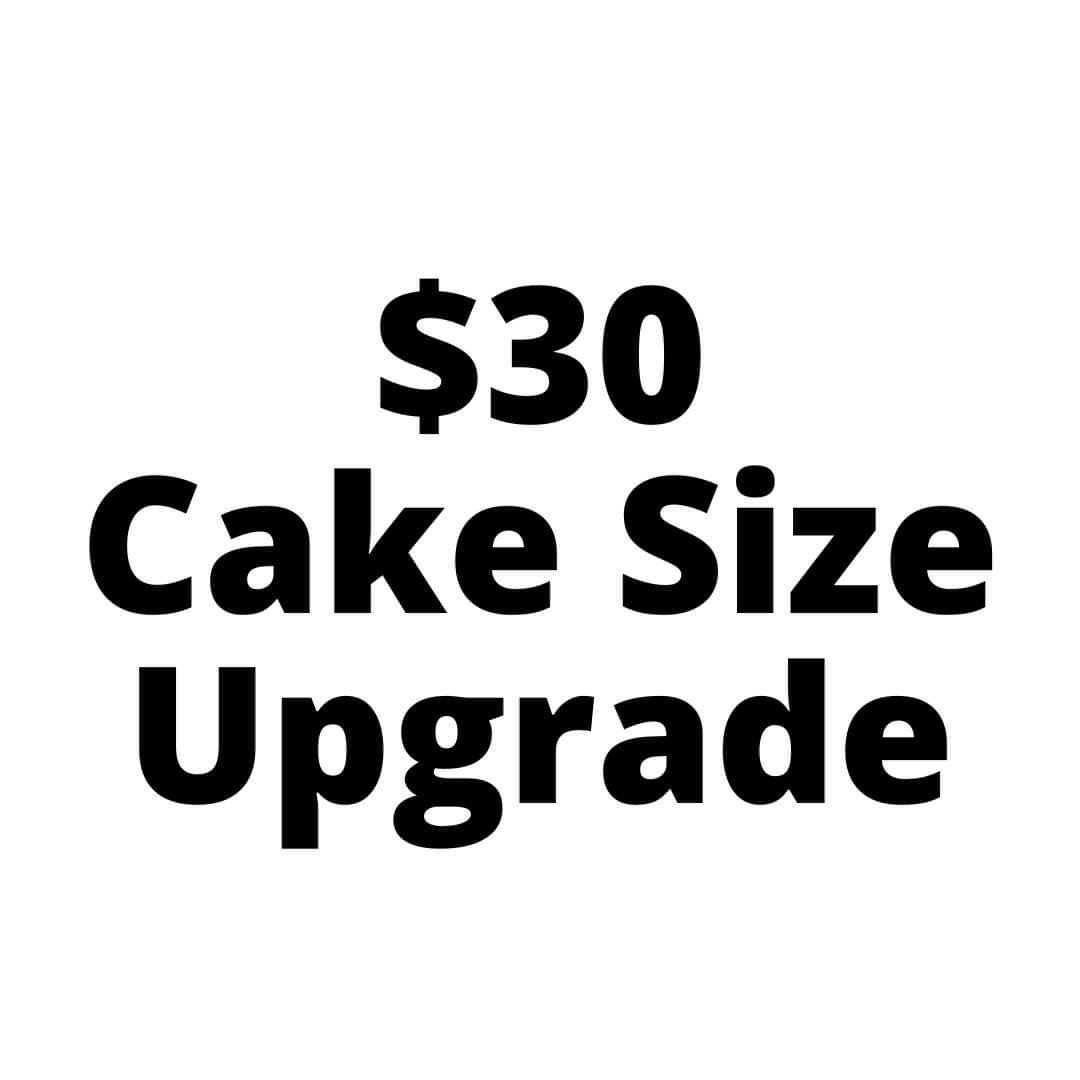 $30 Cake Size Upgrade-Black Velvet Sydney