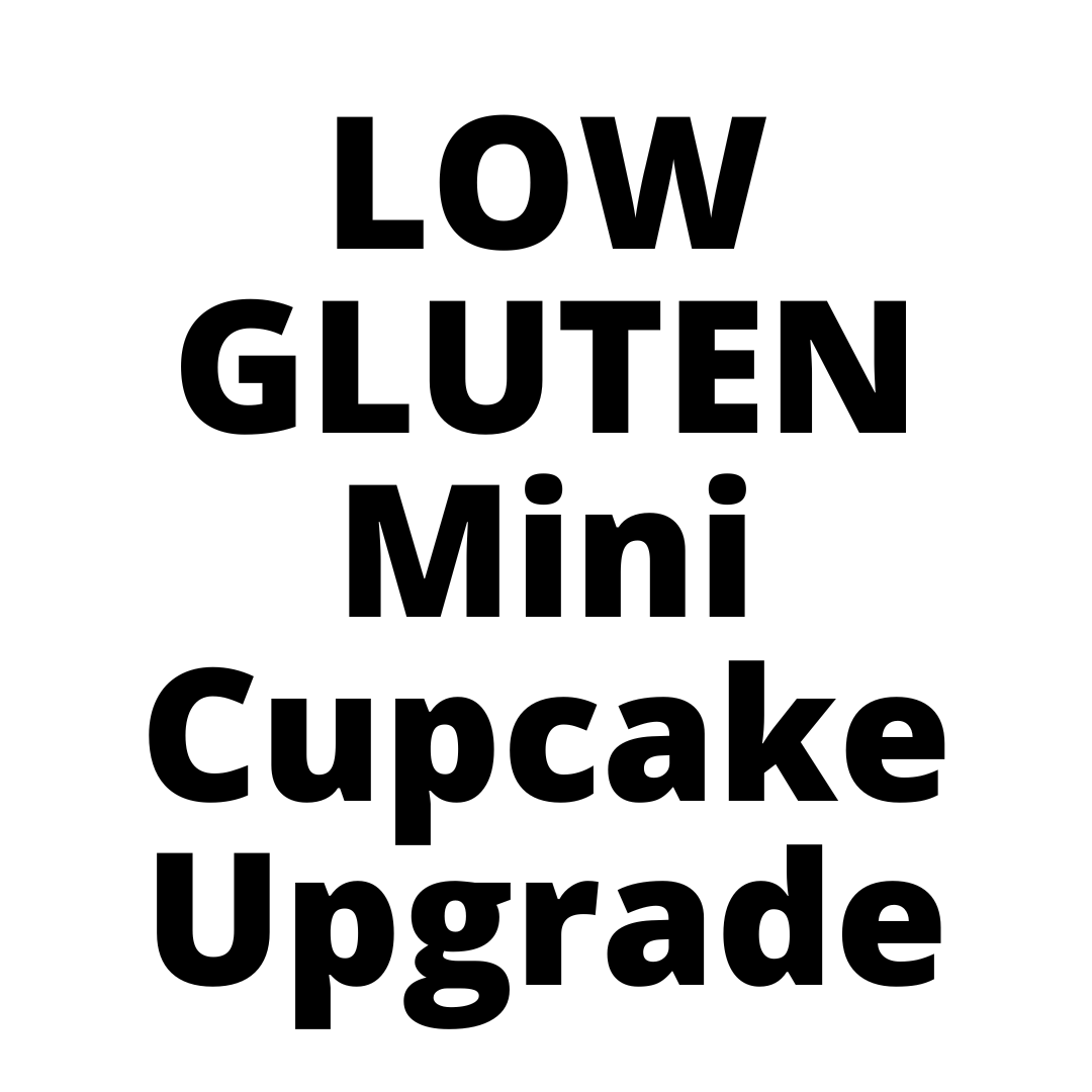 LOW GLUTEN Mini Cupcake Upgrade-Black Velvet Cakes