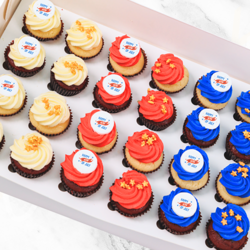 4th of July Mini Cupcakes (24) Sydney