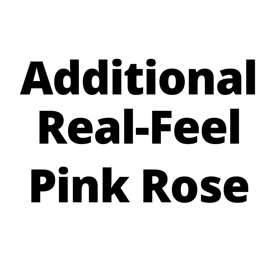 $9 Additional Real-Feel Pink Rose-Black Velvet Sydney