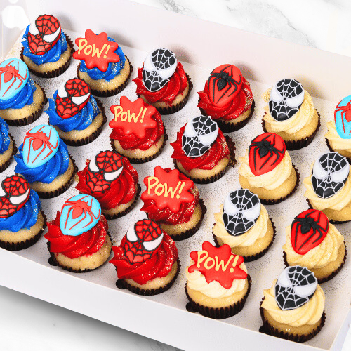 Amazing Spiderman Mini Cupcakes (24)