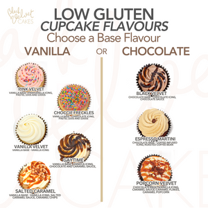 LOW GLUTEN Your Choice Cupcake Half Dozen (6)-BVSydneyCupcakes