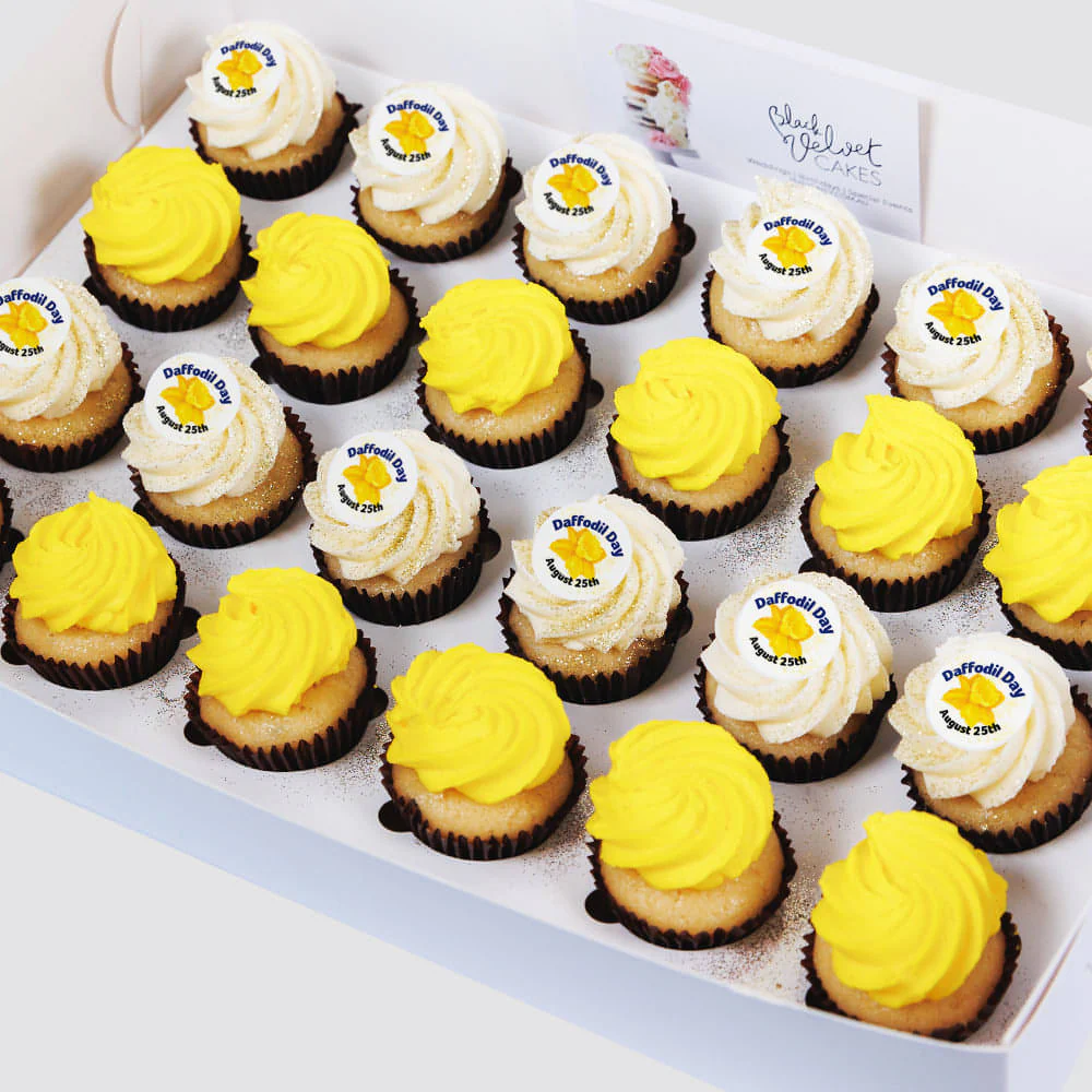 Daffodil Day Mini Cupcakes (24)