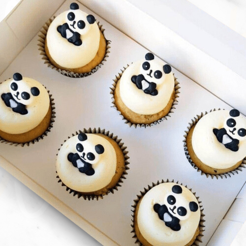 LOW-GLUTEN Baby Pandas Cupcakes (12)