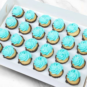 Baby Shower Pearl Mini Cupcakes (24)