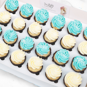 Baby Shower Pearl Mini Cupcakes (24)