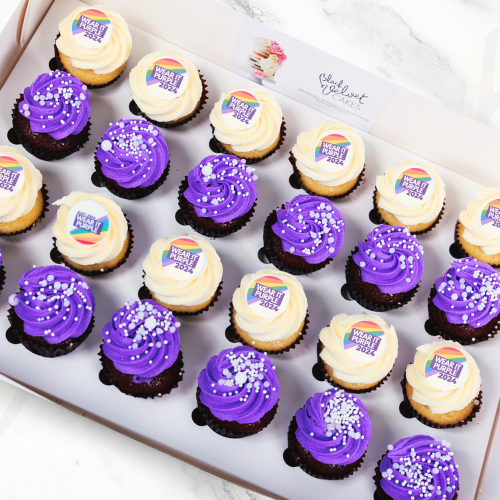 Wear It Purple Wow Mini Cupcakes (24)