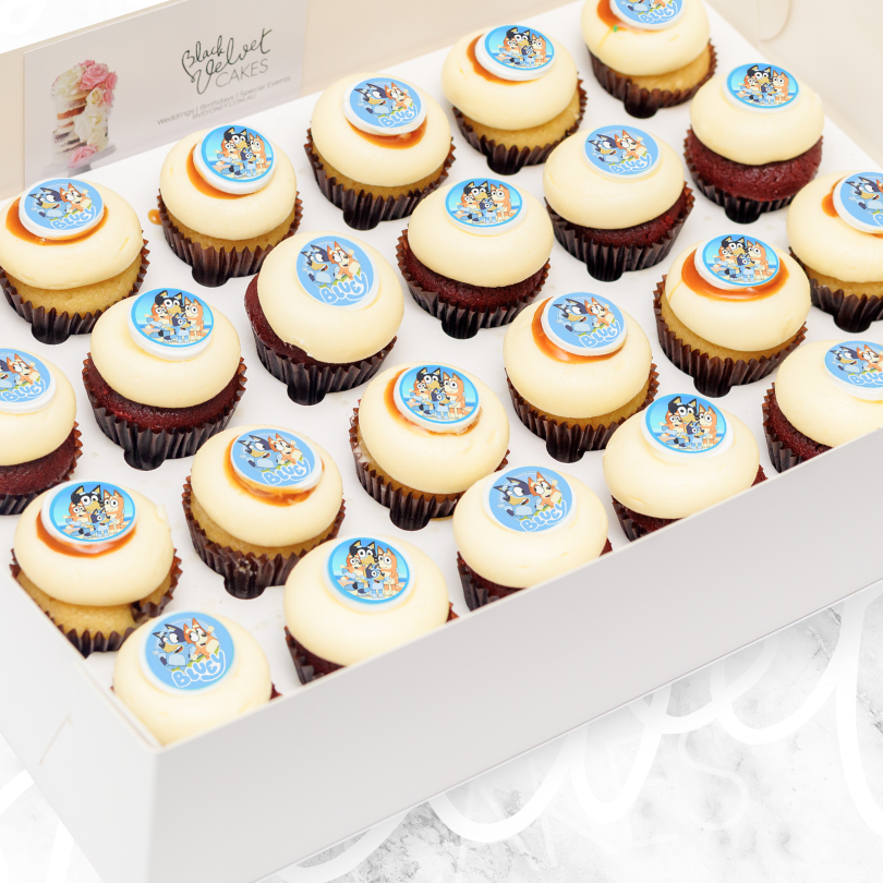 LOW GLUTEN Corporate Logo Mini Cupcakes (24)-BVSydneyCupcakes