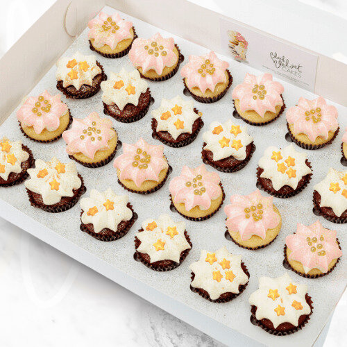 Champagne Celebration Mini Cupcakes (24)-BVSydneyCupcakes