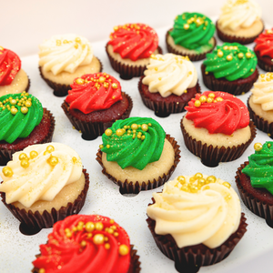 Christmas Baubles Mini Cupcakes (24)-BVSydneyCupcakes