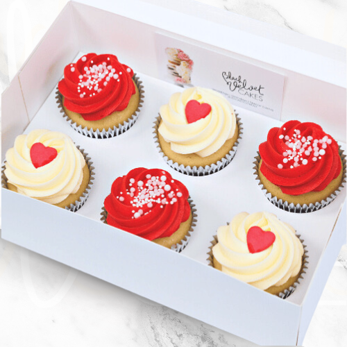 Cupid Hearts Cupcakes (6)