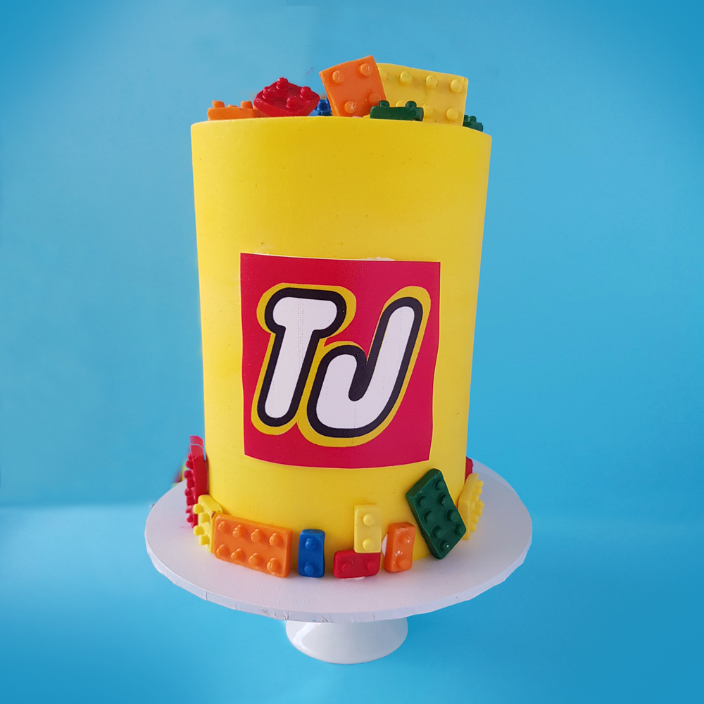 Lego Name Initials Cake