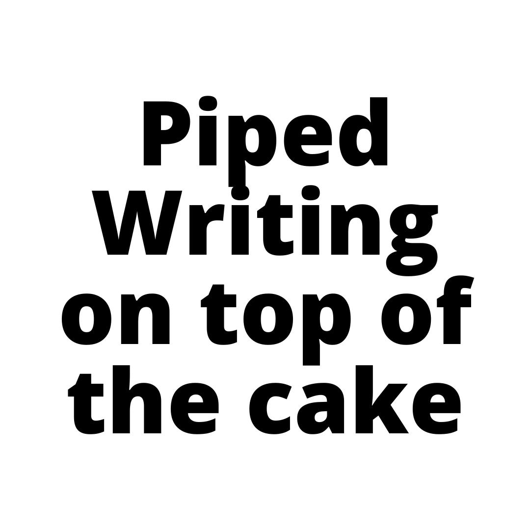 Piped Writing on top of the cake-Black Velvet Sydney