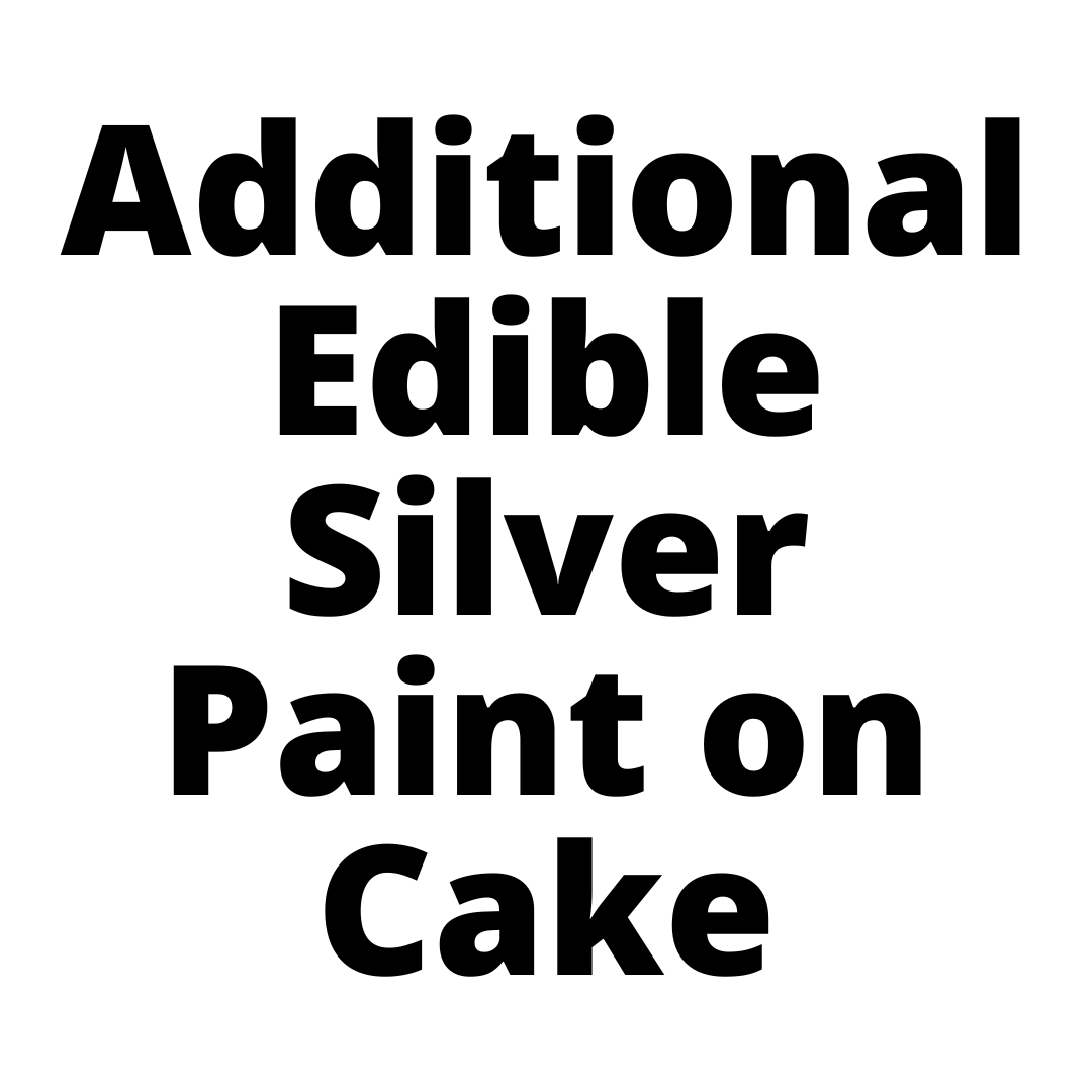 Additional Edible Silver Paint on Cake-Black Velvet Sydney