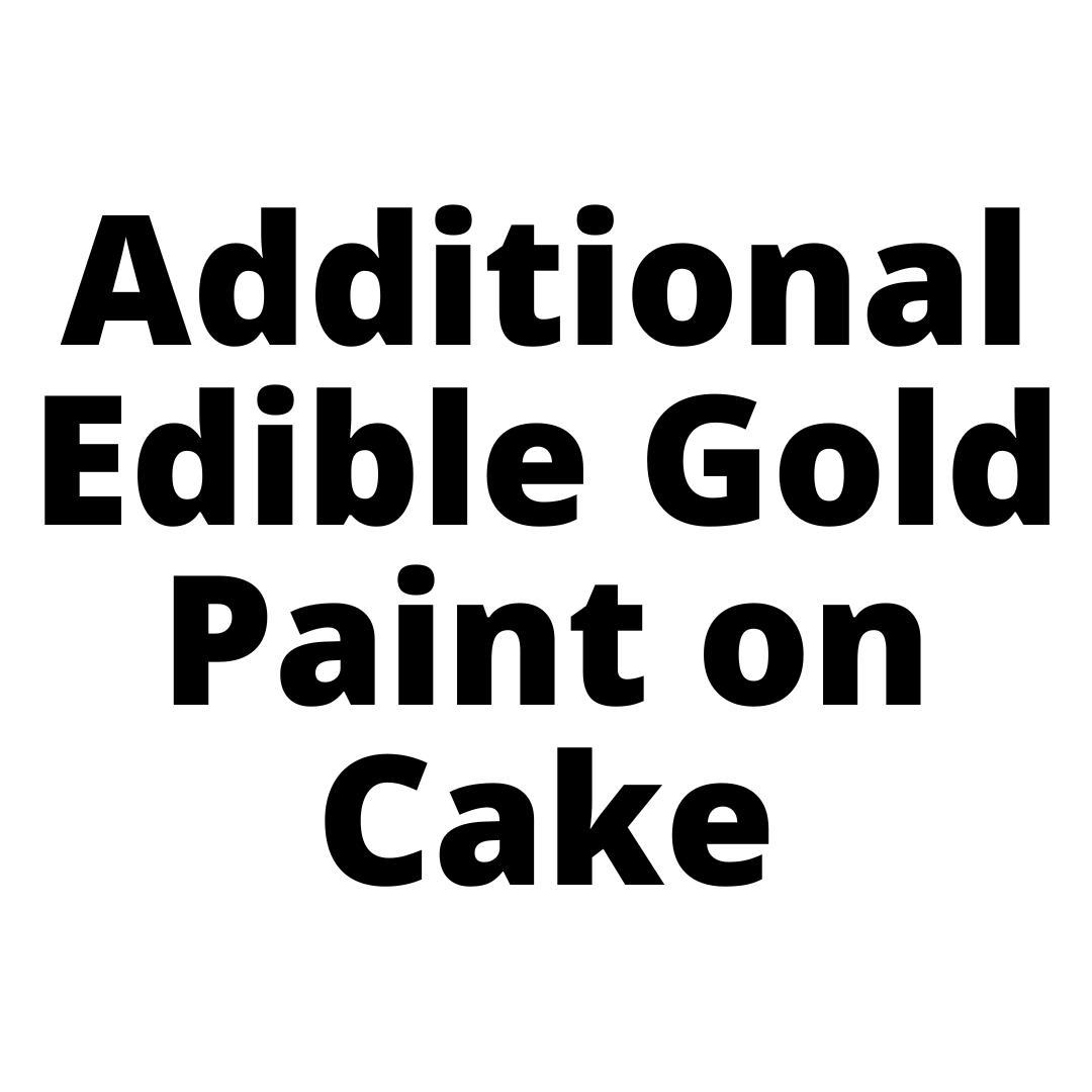 Additional Edible Gold Paint on Cake-Black Velvet Cakes