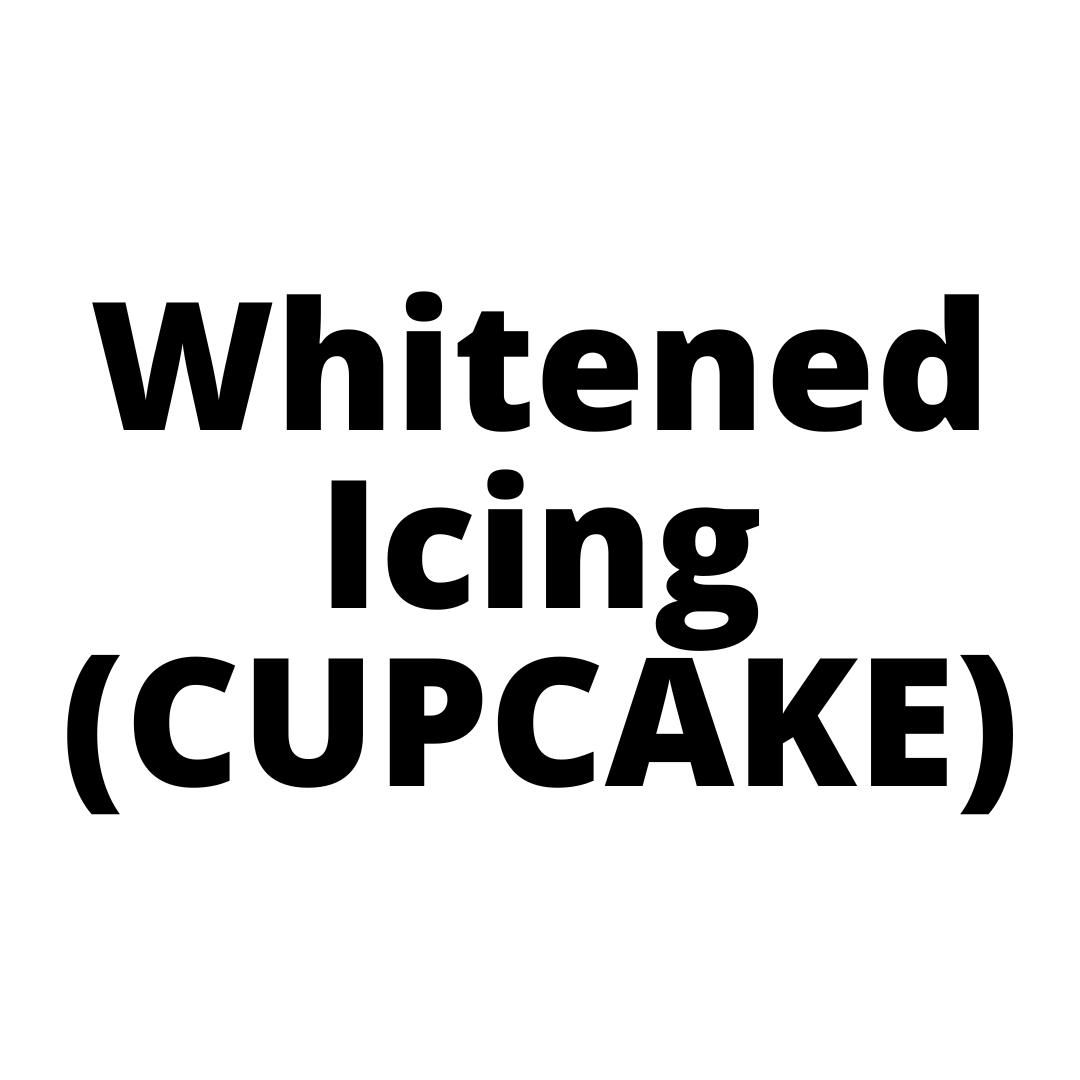 Whitened Icing (CUPCAKE)-Black Velvet Cakes