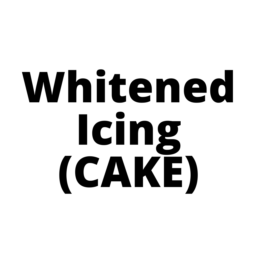 Whitened Icing (CAKE)-Black Velvet Cakes