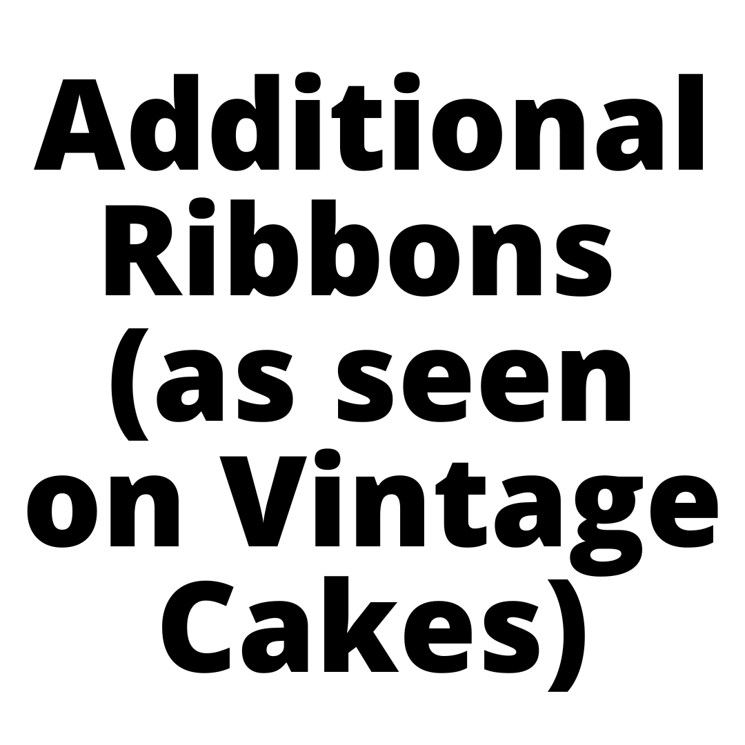 Additional Ribbons (as seen on Vintage Cakes)-Black Velvet Sydney
