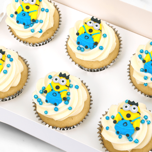 Despicable Me Minion Cupcakes (6)-BVSydneyCupcakes