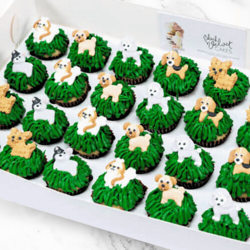 Dog Park Mini Cupcakes (24)