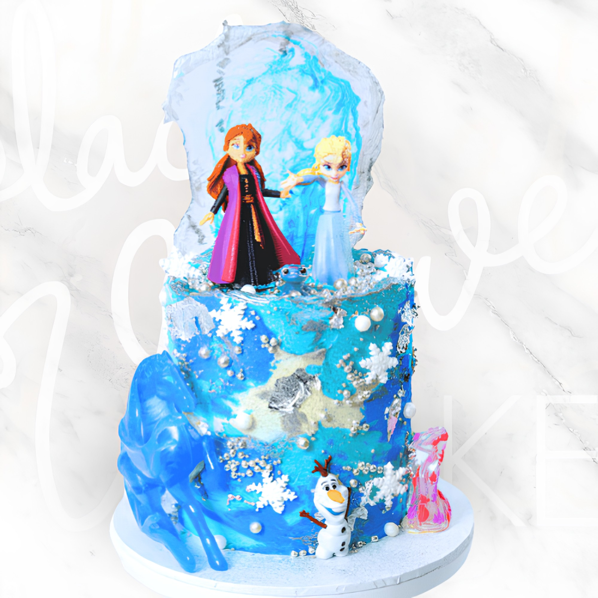 Frozen Characters Cake