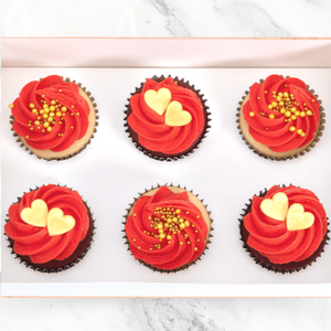 Golden Love Cupcakes (6)-BVSydneyCupcakes