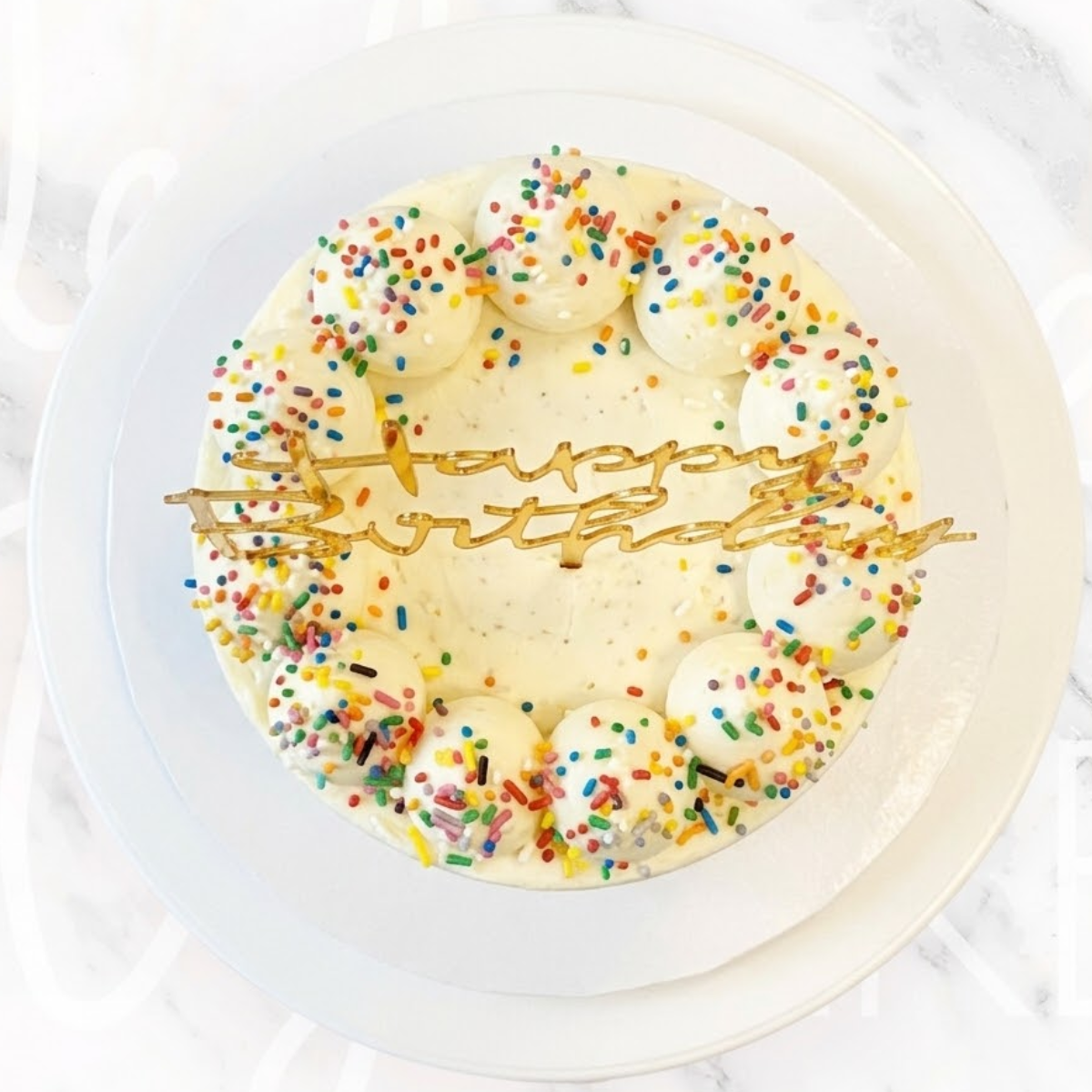 Happy Birthday Sprinkles Cake