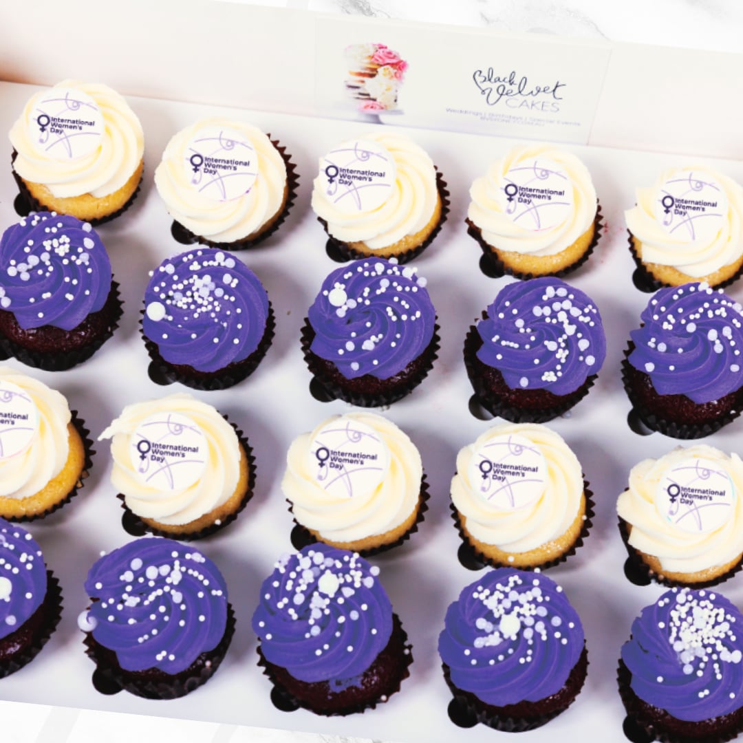 International Women's Day Logo Mini Cupcakes (24)-BVSydneyCupcakes