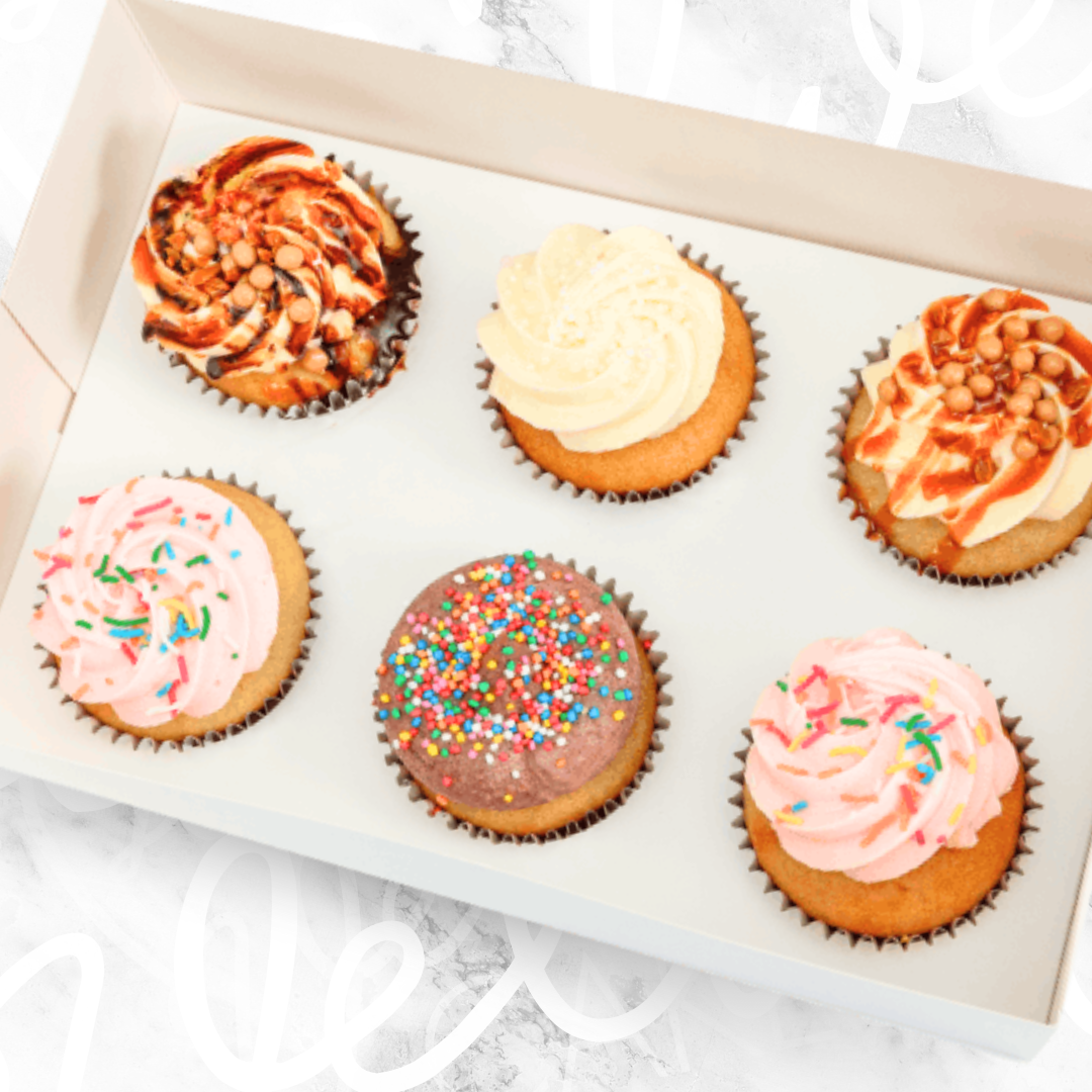 LOW GLUTEN Your Choice Cupcake Half Dozen (6)-BVSydneyCupcakes