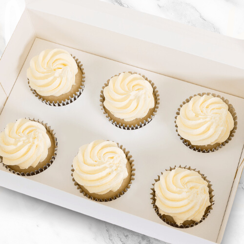 LOW-GLUTEN Vanilla Velvet Cupcakes (12)-BVSydneyCupcakes