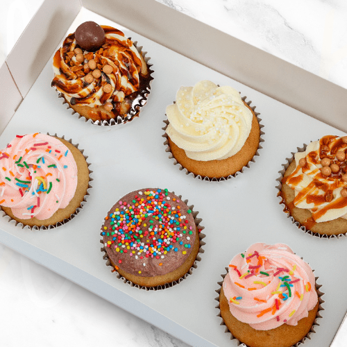 LOW GLUTEN Your Choice Cupcake Half Dozen (6)