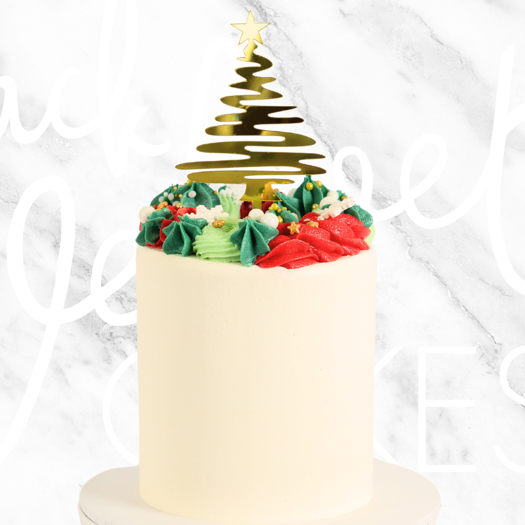 A Touch of Gold Christmas Cake-BVSydney