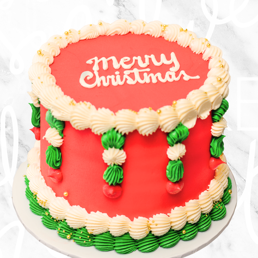 Merry Christmas Vintage Cake-BVSydney