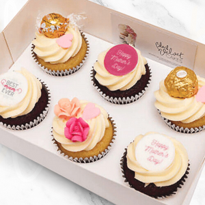 Mother's Day Cupcake Gift Pack (6 Cupcakes, Balloon, Card)