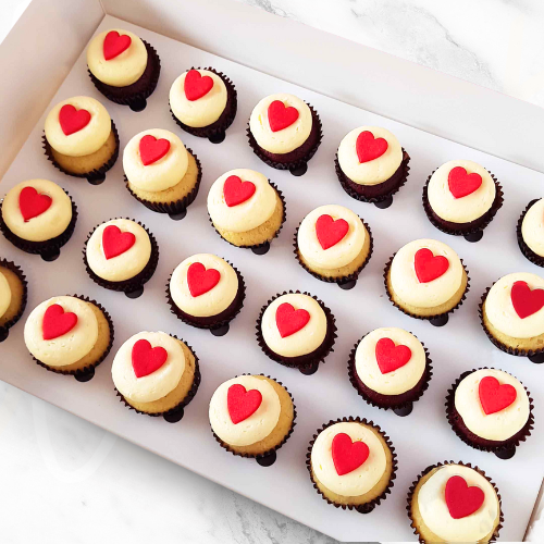 My Heart Valentine's Day Mini Cupcakes (24)