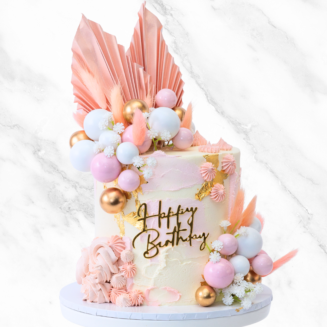 Pink Fern Cake