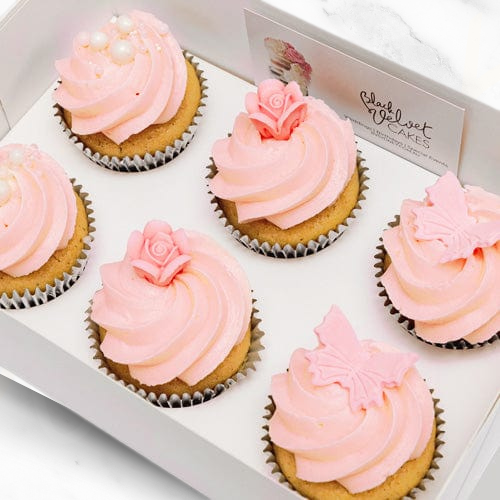 Pink Garden Cupcakes (6)-BVSydneyCupcakes