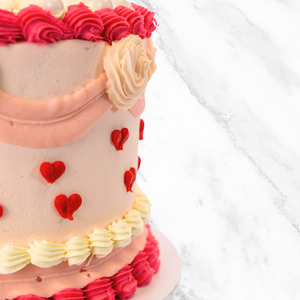 Pink Vintage Love Cake