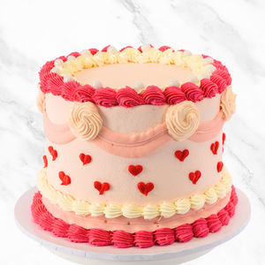 Pink Vintage Love Cake