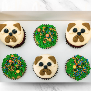 Pug Time Cupcakes (6)