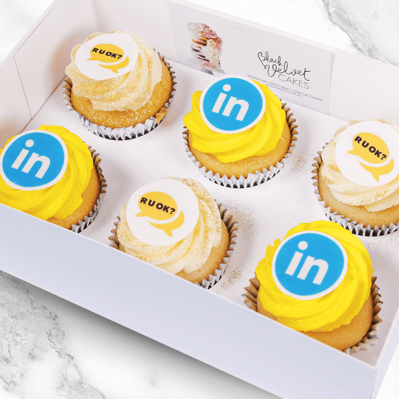 VEGAN R U OK? DAY Featured Corporate Designer Cupcakes (6)-BVSydneyCupcakes