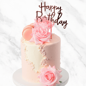 Rose Macaron Celebration Cake-BVSydney