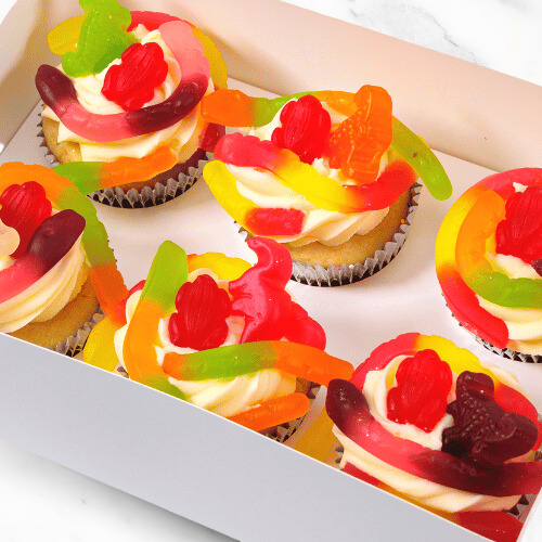 Snakes and Reptiles Designer Cupcakes (6)-BVSydneyCupcakes