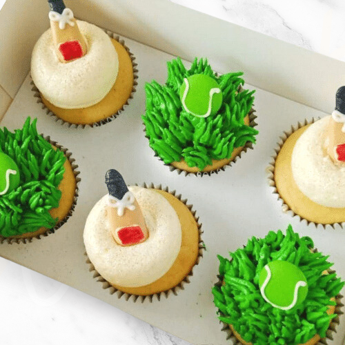 Tennis Ball and Champagne Cupcakes (6)-BVSydneyCupcakes