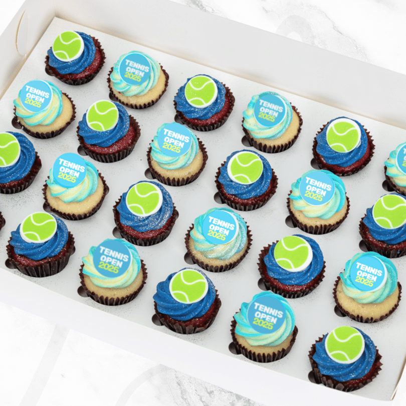 Australian Tennis Treats Mini Cupcakes (24)