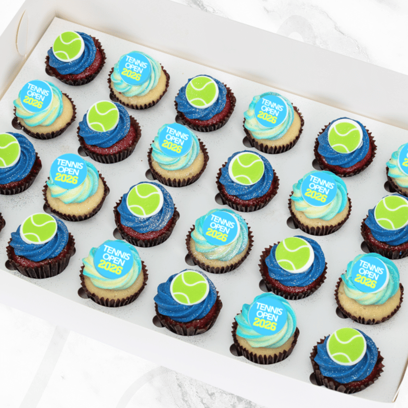 Australian Tennis Treats Mini Cupcakes (24)