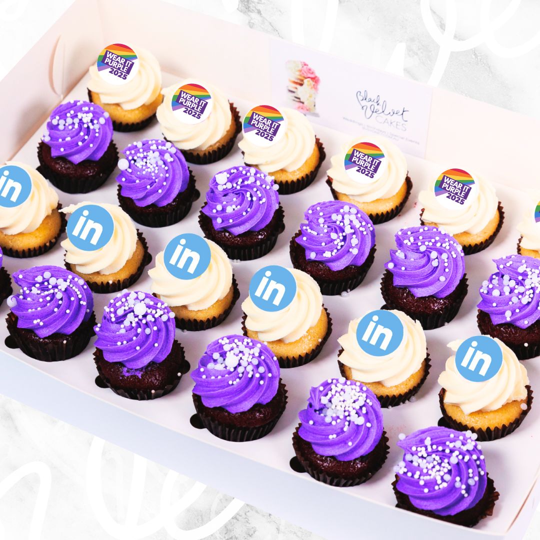 Wear It Purple Featured Corporate Mini Cupcakes (24)-BVSydneyCupcakes