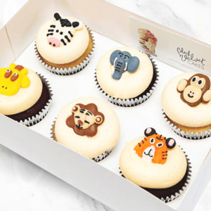 Zoo Animals Designer Cupcakes (6)-BVSydneyCupcakes