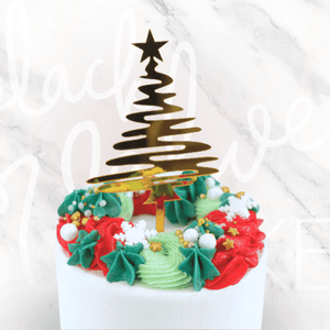 A Touch of Gold Christmas Cake Sydney